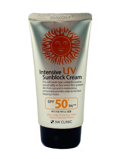 (3W CLINIC) Intensive uv sunblock cream SPF 50+ pa+++