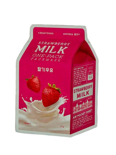 (A'PIEU) Milk One Pack Sheet Masks Strawberry Milk